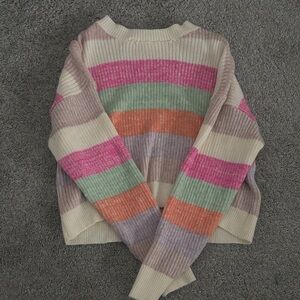Colorful Striped Women's Sweater